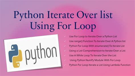Image result for For Loop Iterate Over List Python