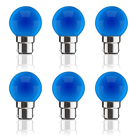 Buy MLD LED Electric Base B22 0.5-Watt LED Bulb (Pack of 6,Blue) Online ...