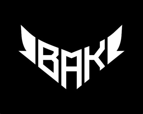 Modelo de design do logotipo da letra BAK | Vetor Premium
