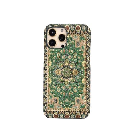 Turkish Carpet Cases - Green