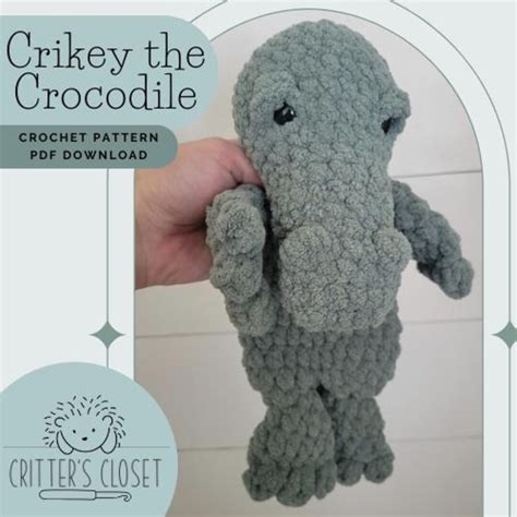 Buy Crikey the Crocodile Crochet Pattern, Crocodile Crochet Pattern ...