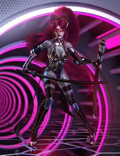 dForce Neko Samurai Bundle | Daz 3D