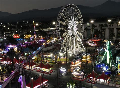 Carnival Rides At Night Free Stock Photo - Public Domain Pictures