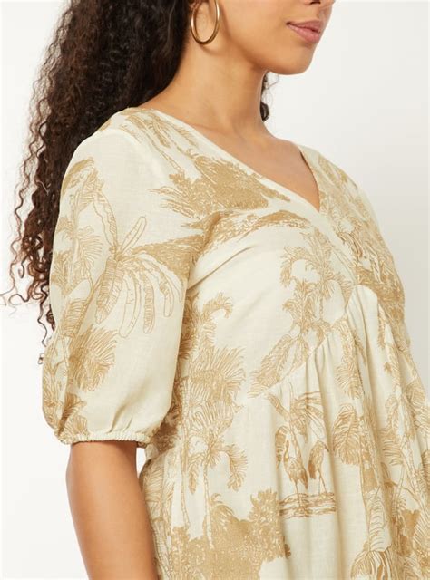 Buy Women Printed A-line Midi Dress Online at just Rs. 999.0 ...