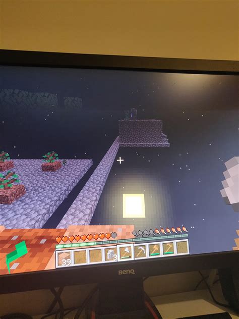While playing skyblock I built a small mob farm room, and just as I was ...