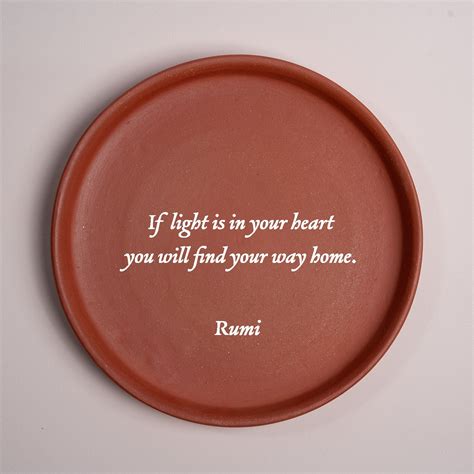 English Quote - Rumi Terracotta Wall Plate – Almiro Tree