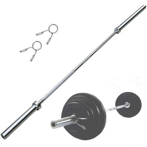 Buy Yaheetech 7 Foot Olympic/Weight Bar - Weight Lifting Bar with 2 ...
