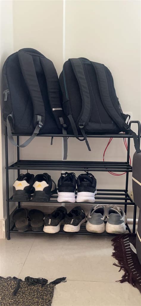 Lukzer Metal 5 Layer Shoe Rack Storage Organizer Stand for Door ...