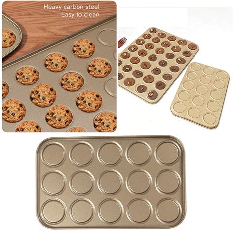 Gold Non Stick Cookie Sheet 15 Even Cookie Sheet Macaron Cookie Sheet ...
