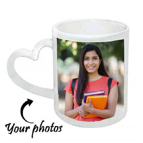 Buy Personalized Mug with Heart Handle Online at Best Price | Od