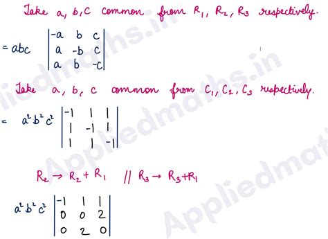 Class 12 CBSE Applied Maths Determinants Exercise 4.2