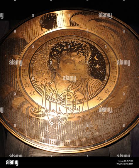 American singer Michael Jackson's "Burn Centre Medallion" is displayed ...