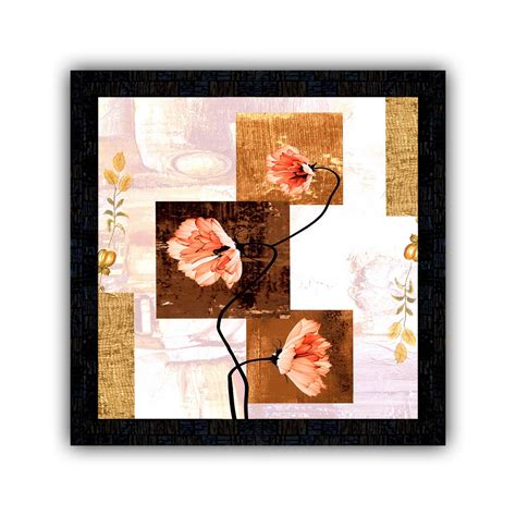 PnF Framed Poster of Flower floral-17535(13x13inch,Multicolour ...