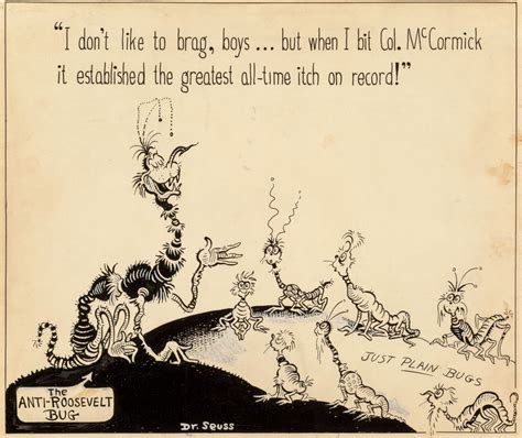 The Bristol Board: Original political cartoon by Dr. Seuss from PM...