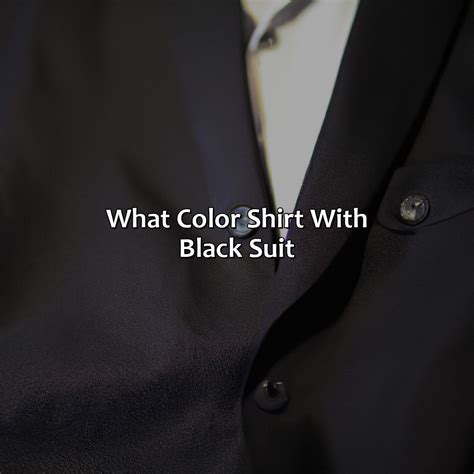 What Color Shirt With Black Suit - colorscombo.com