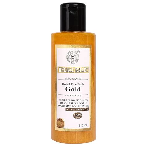 Herbal Khadi Gold (No Sulphates & Parabens) 100% Natural Collagen Face ...