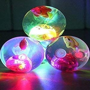 FAVELA® Led Flashing Luminous Ball Rubber Bouncing Ball Anti-Stress ...