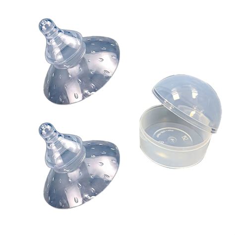 XIRQI 2 Pcs Nipple Shields for Breastfeeding Newborn,Protects Sore Or ...