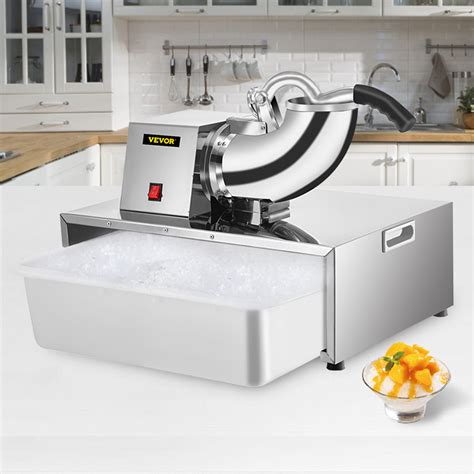 400-500LBS/H Commercial Snow Cone Machine Electric Ice Shaver Ice ...