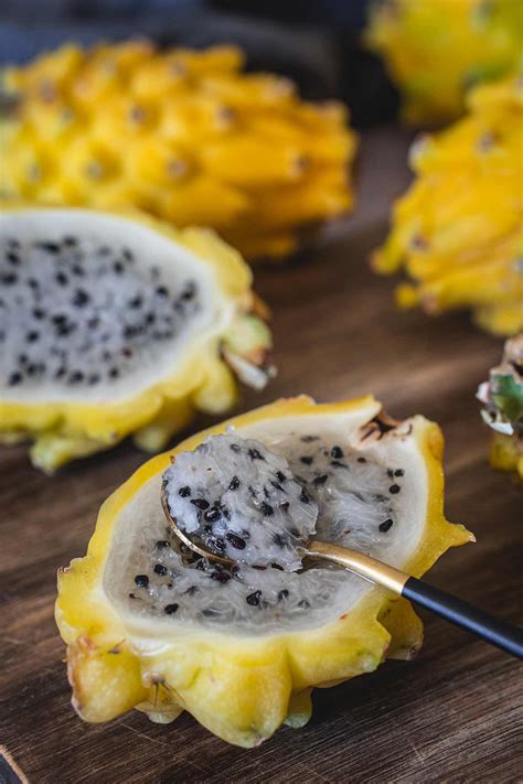 How to Cut and Eat Yellow Dragon Fruit? (Pitaya)