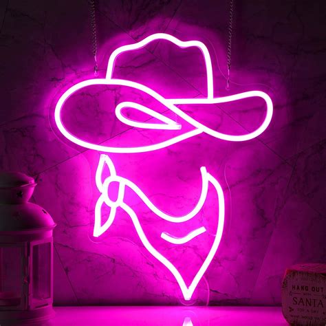 Download Pink Cowgirl Hat Neon Sign Wallpaper | Wallpapers.com
