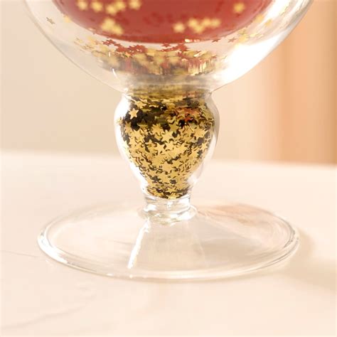 Set Of 2 Gold Sparkling Glass Chalices 250ml Online - Premium Wine ...