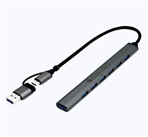 USB HUB | ZEBRONICS Type C Multiport Adapter with 7 USB Ports Review