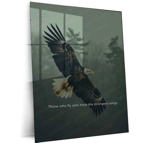 Eagle in Snowy Field – Majestic Wildlife Artwork – TURTLEWINGS