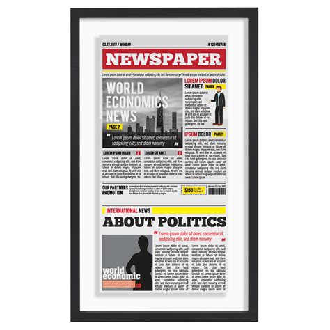 Latitude Run® Olley Floating Frame for Newspaper - Composite Wood ...