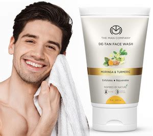 THE MAN COMPANY De-Tan Cleanser for Oily Skin | Skin Brightening, Tan ...