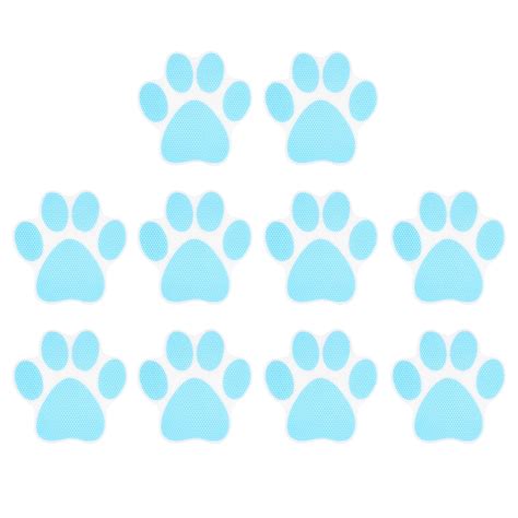 HOOWIFFY Shower Grippers for Tub Floor Dog Footprint Plastic Non Slip ...