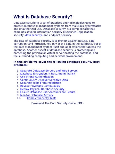 Image result for Database Security PDF