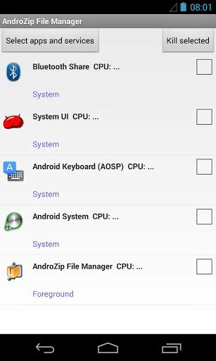 AndroZip File Manager Features 的图像结果