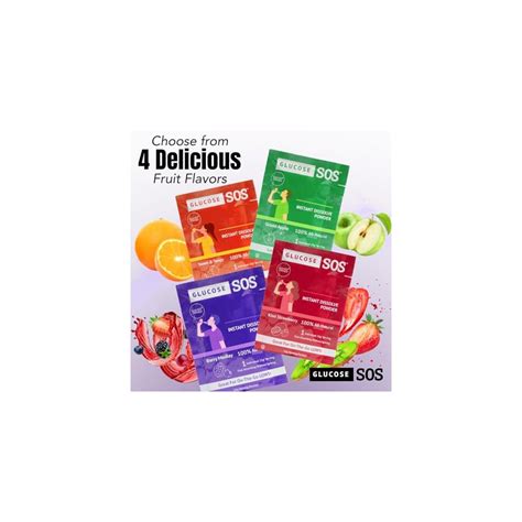 Glucose SOS Glucose Powder Packets with Natural India | Ubuy