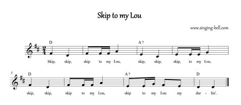 Skip to my Lou | Free Karaoke Song for Children
