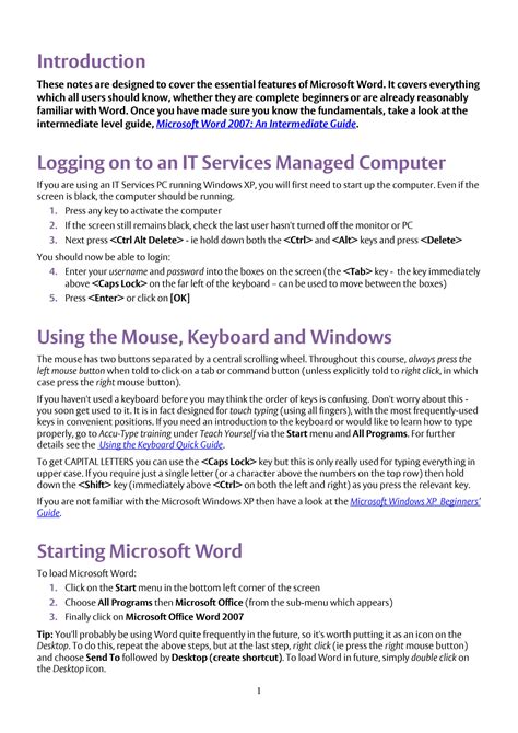 Image result for Word Tutorial Level One