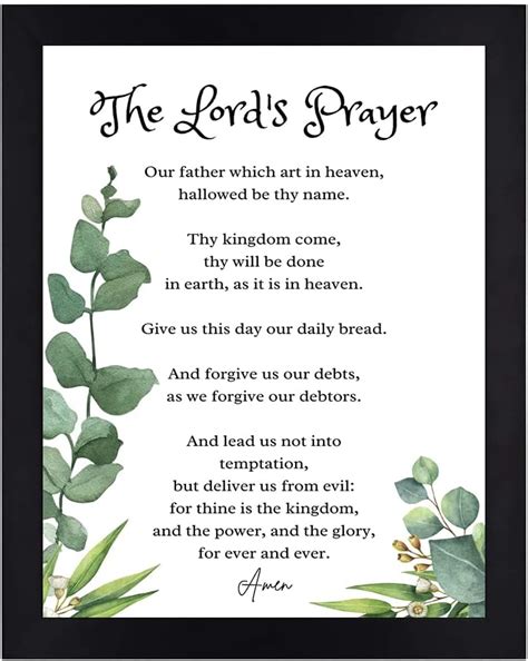 Interio Crafts The Lord's Prayer - Bible Verse Wall Frames for Home or ...