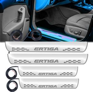 CARZEX 132 Premium Quality LED ACRYLIC Footstep Scuff Plates Sill ...