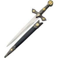 China Made Knights Of Templar Dagger Fixed Blade Knife | $2.00 Off Free ...