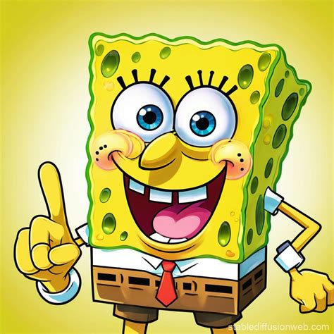 SpongeBob Points Finger | Stable Diffusion Online