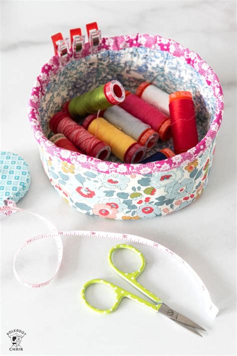 Image result for Round Fabric Baskets Tutorial