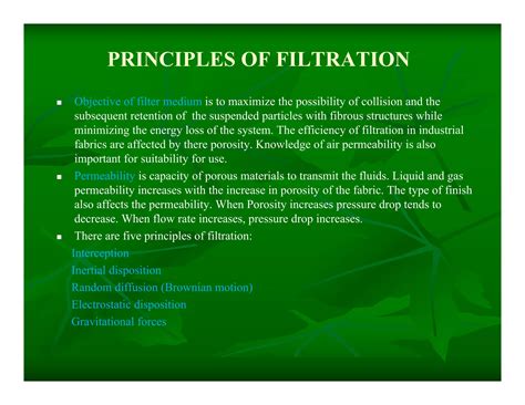 Fibres and fabrics for filtration | PDF