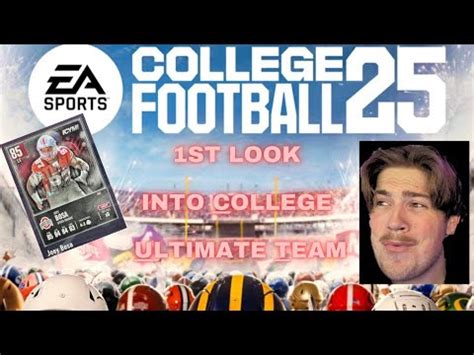 FIRST LOOK INTO COLLEGE ULTIMATE TEAM + PACKS ! #ncaa25 #ultimateteam # ...