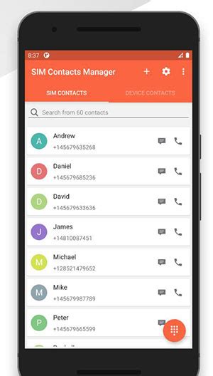 Image result for Android Contacts Manager