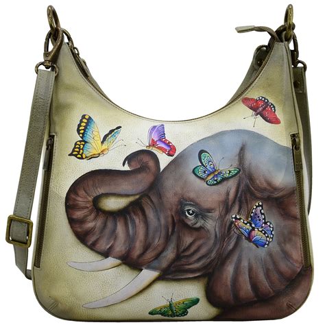 Convertible Slim Hobo With Crossbody Strap - 662| Anuschka Leather ...