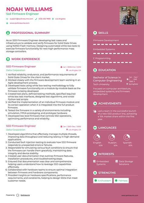 10+ Ssd Firmware Engineer Resume Samples & Templates for 2025