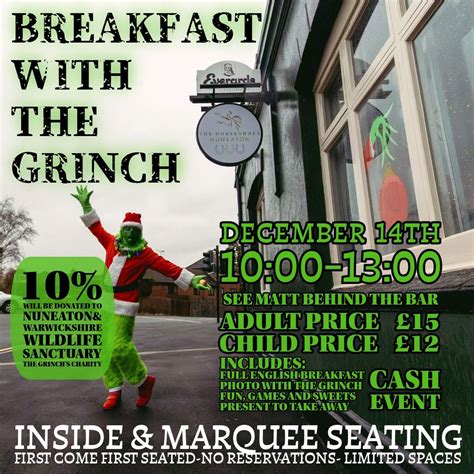 Breakfast with the Grinch 2025, 2 Heathend Road, CV10 7jq, Nuneaton, 14 ...