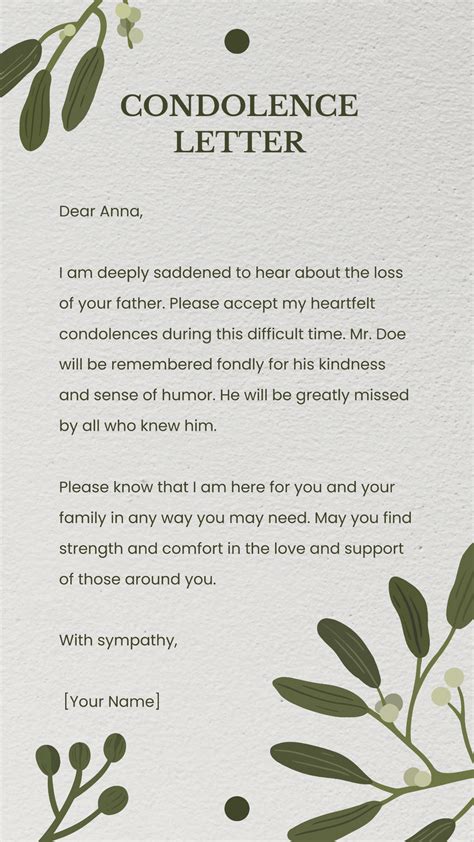 FREE Condolence Templates & Examples - Edit Online & Download ...