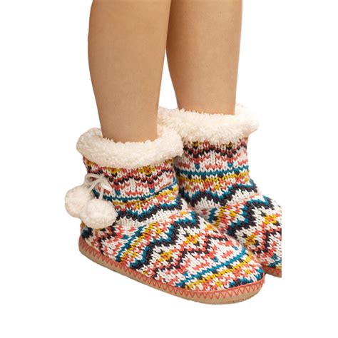 PacificPlex Womens Plush Furry Slippers, Shearling Lined Bootie, Memory ...