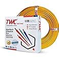 TWC Lite Red 4 SQMM 90 METER | Copper Wire | HRFR (Heat Resistant Flame ...